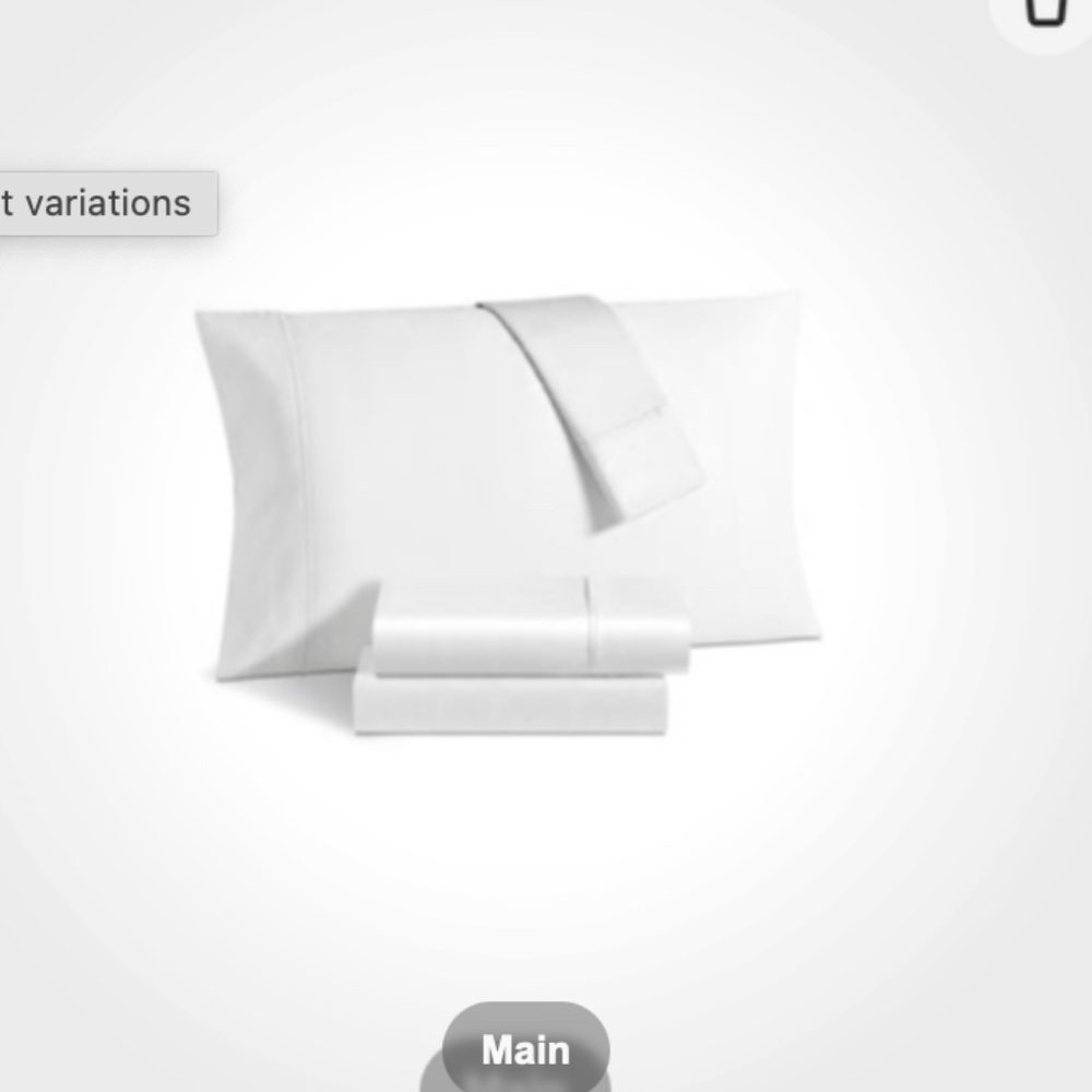 WellBeing Silvadur 1000-Thread-Count CVC 6-Piece Sheet Set White